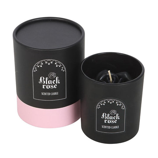 Black Rose Candle with 3D Roses N/A