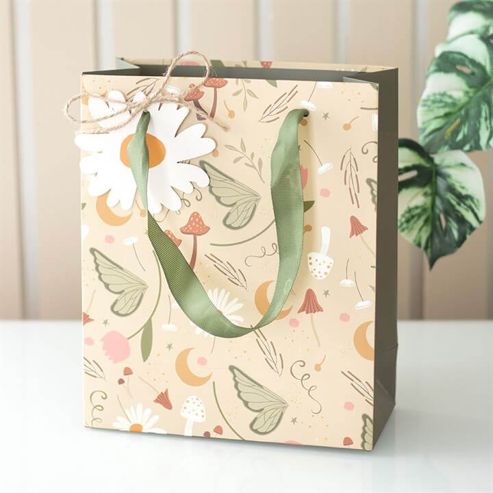 23cm Medium Fairy Folklore Print Gift Bag N/A