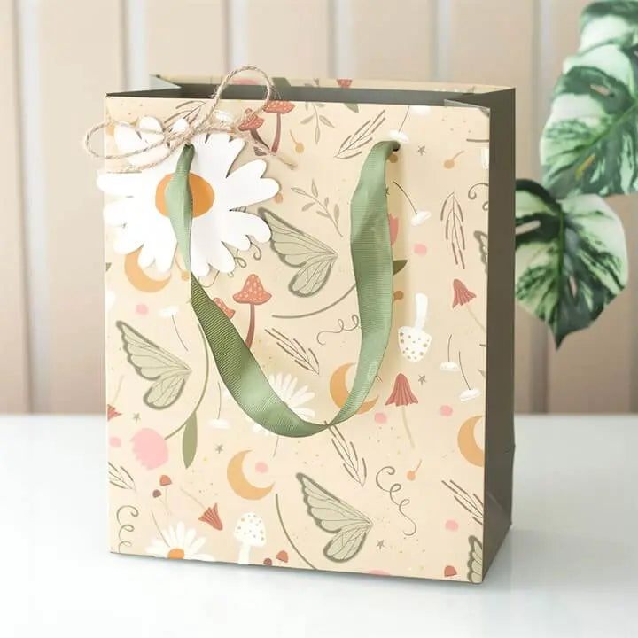 23cm Medium Fairy Folklore Print Gift Bag N/A