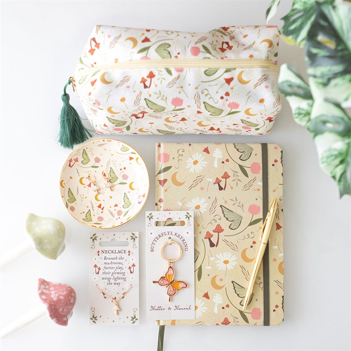 Fairy Folklore Print A5 Notebook – Whimsical Garden Fairy Journal-Sociodigi