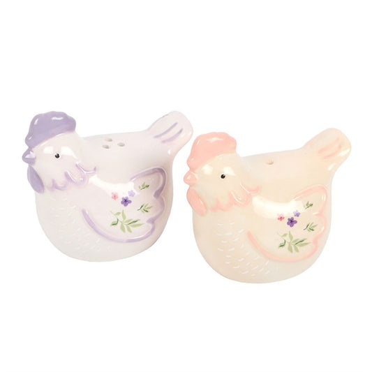 Hen Shaped Salt and Pepper Shakers N/A