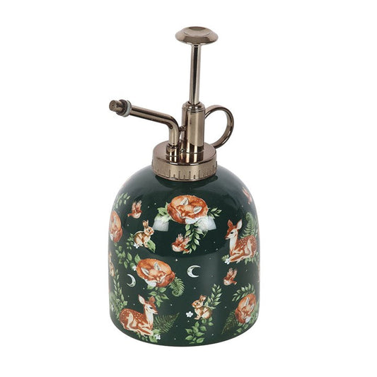 Fawn and Friends Forest Print Ceramic Plant Mister – Woodland Gardening Accessory-Sociodigi
