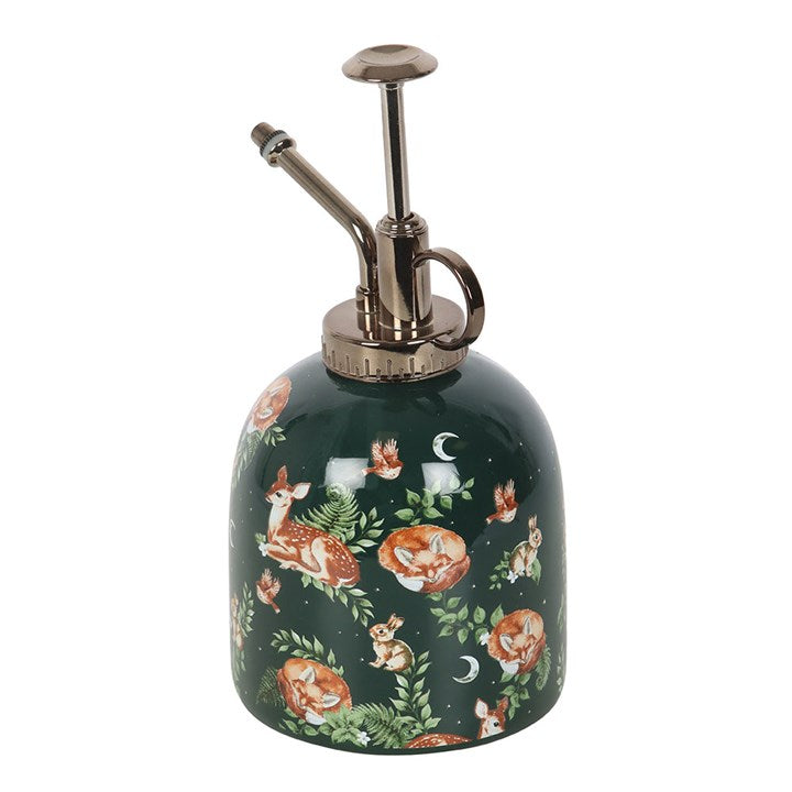 Fawn and Friends Forest Print Ceramic Plant Mister – Woodland Gardening Accessory-Sociodigi