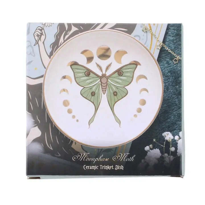 Moonphase Moth Trinket Dish