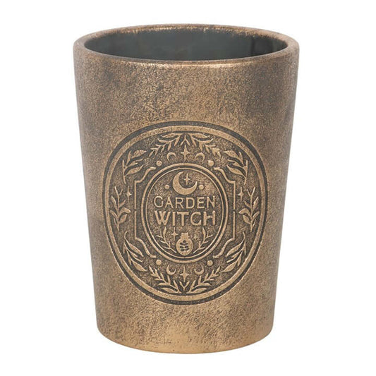 Garden Witch Bronze Effect Terracotta Plant Pot N/A