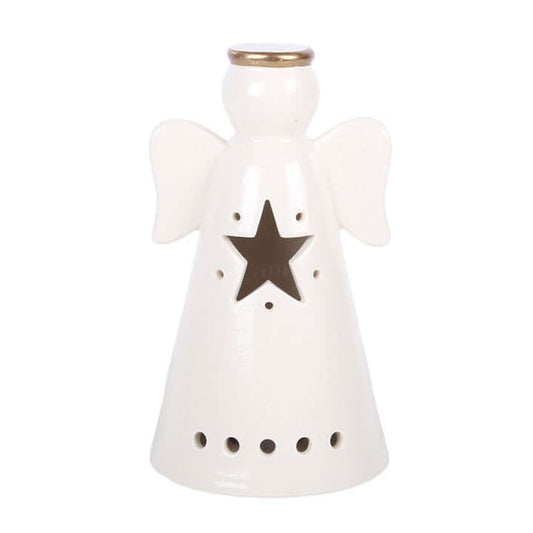 Small LED Light Up Angel Decoration with Star