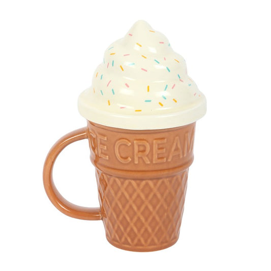 Ice Cream Cone Lidded Mug N/A