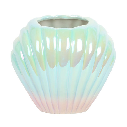 Iridescent Shell Flower Vase N/A
