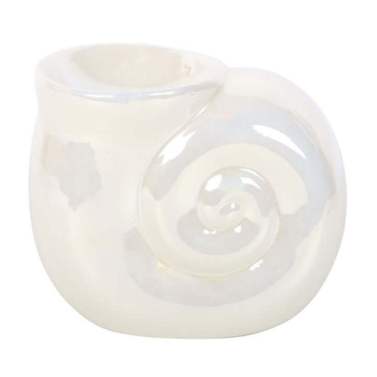 Pearlescent Spiral Shell Oil Burner