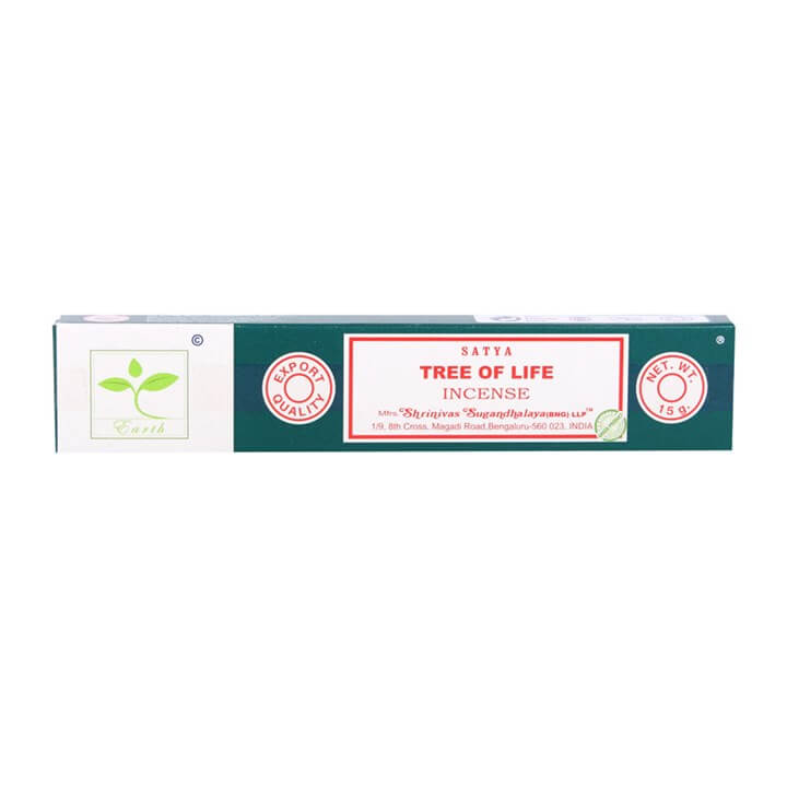 Box of Tree of Life incense on a white background