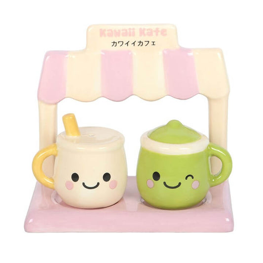 Kawaii Latte Salt and Pepper Shakers