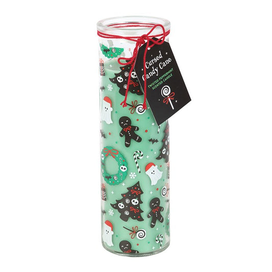 Merry Creepmas Cursed Candy Cane Tube Candle N/A