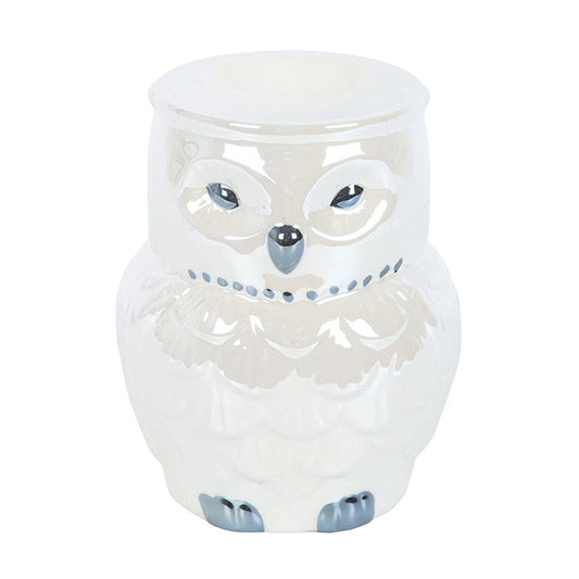 *Owl Shaped Ceramic Iridescent Oil Burner and Wax Warmer (12/24) N/A