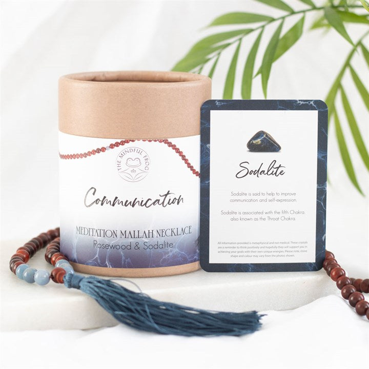 Communication Rosewood & Sodalite Mallah Necklace N/A