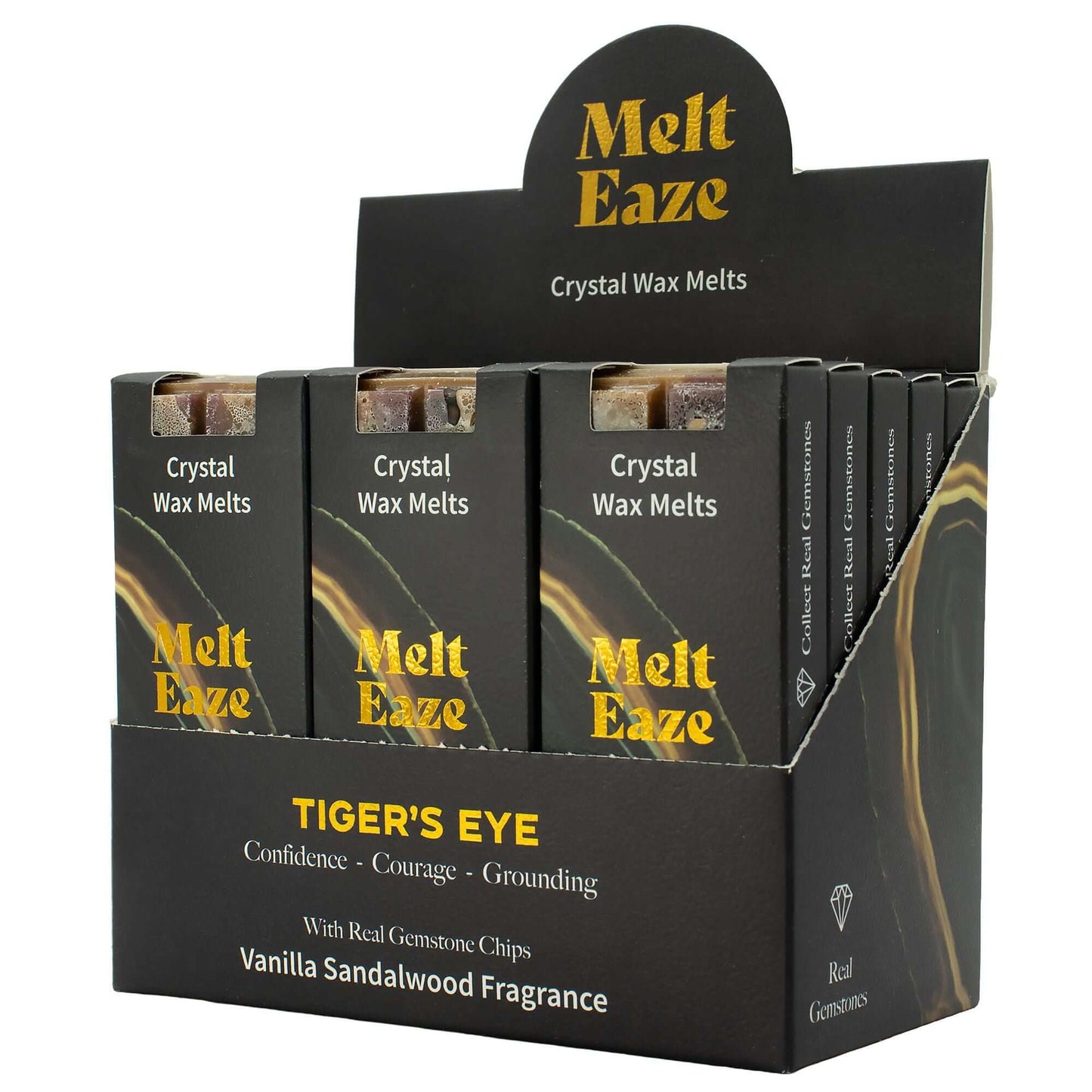 MeltEaze Wax Melts 50g - Tigereye Strength - Vanilla Sandalwood