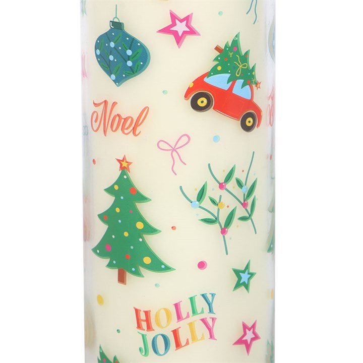 Nostalgic Christmas Print Christmas Pudding Scented Tube Candle N/A