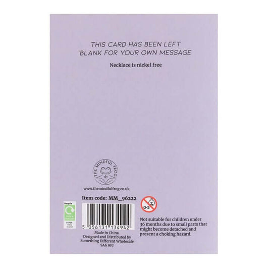 Amethyst Crystal Necklace Card N/A