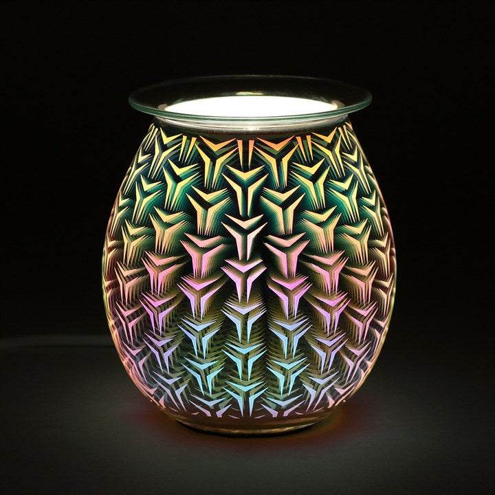 3D Geometric Light Up Electric Oil Burner-Sociodigi
