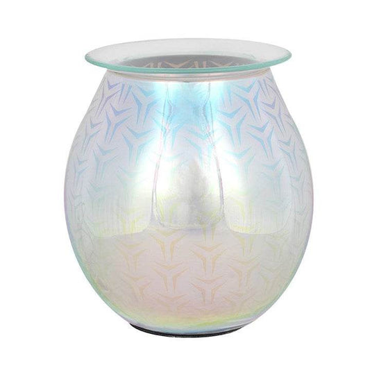 3D Geometric Light Up Electric Oil Burner – Colourful Home Fragrance-Sociodigi
