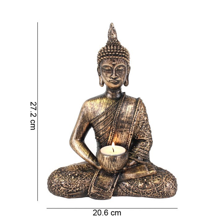 Sitting Thai Buddha Tealight Holder-Sociodigi