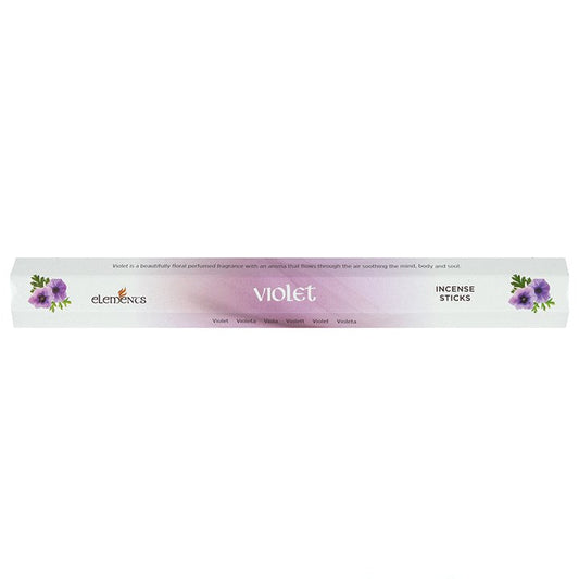 Set of 6 Packets of Elements Violet Incense Sticks N/A