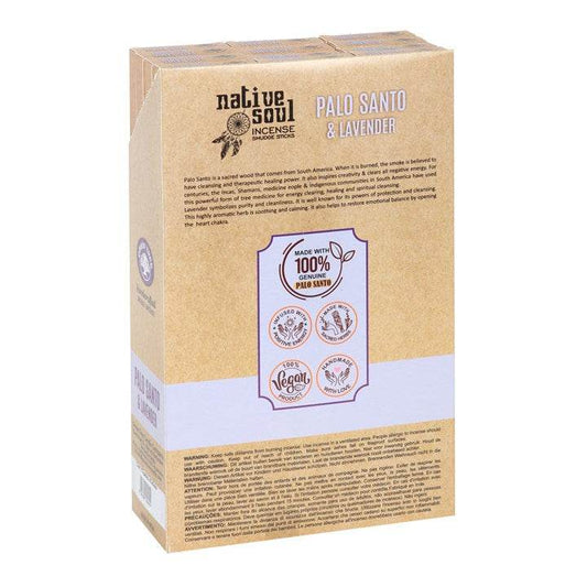 Palo Santo & Lavender Smudge Incense Sticks – Set of 12 Boxes 96 Sticks-Sociodigi