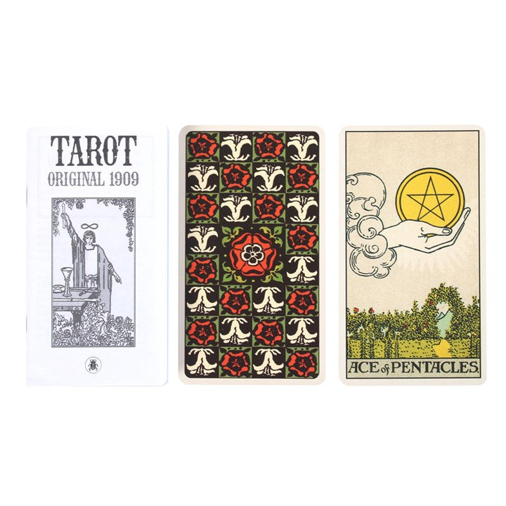 Tarot Original 1909 Deck – Pamela Colman Smith & A.E. Waite, 78 Cards with Guidebook-Sociodigi