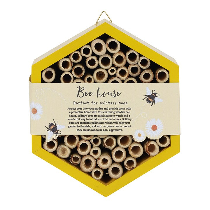 Wooden Bee House – Garden Insect Hotel for Pollinators-Sociodigi