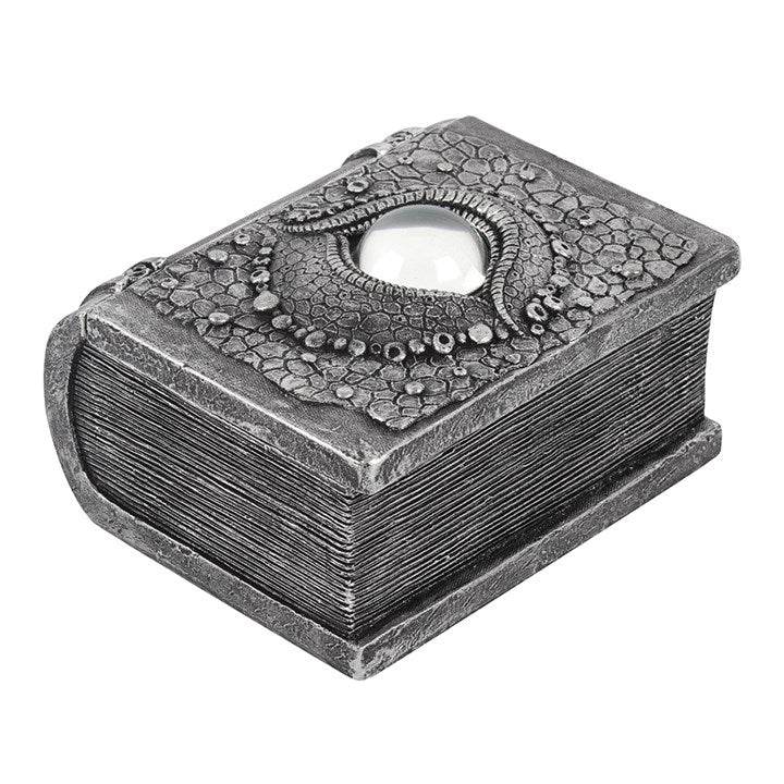 Dragon Eye Resin Storage Box – Book-Shaped Fantasy Storage for Crystals, Tarot & Keepsakes-Sociodigi