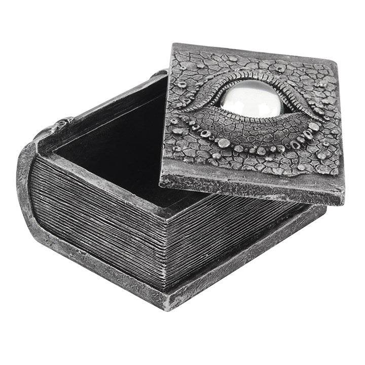 Dragon Eye Resin Storage Box – Book-Shaped Fantasy Storage for Crystals, Tarot & Keepsakes-Sociodigi