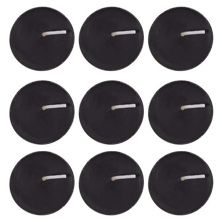 Pack of 9 Opium Scented Black Tealights N/A