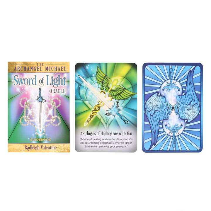 The Archangel Michael Sword of Light Oracle Cards – 44-Card Deck with Guidebook-Sociodigi