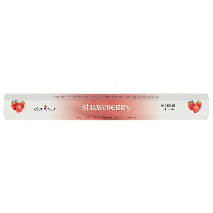 Set of 6 Packets of Elements Strawberry Incense Sticks N/A
