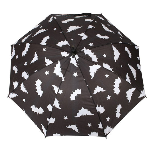 Bat Print Umbrella – Spooky & Stylish Rain Protection-Sociodigi