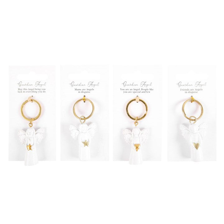 Set of 24 Guardian Angel Keyrings – Sentimental Gift Display-Sociodigi