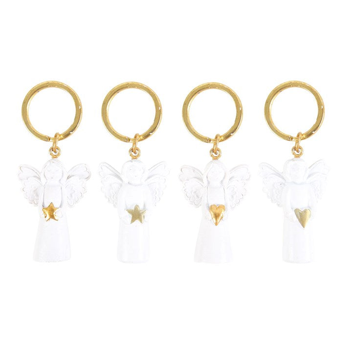Set of 24 Guardian Angel Keyrings – Sentimental Gift Display-Sociodigi