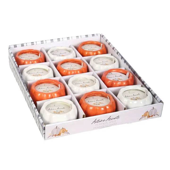 Set of 12 Scented Pumpkin Candles-Sociodigi