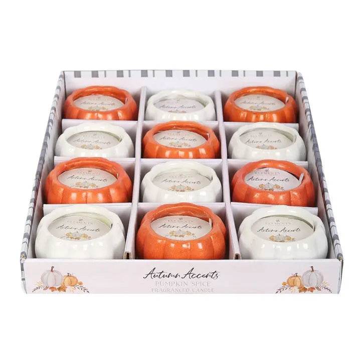 Set of 12 Scented Pumpkin Candles-Sociodigi