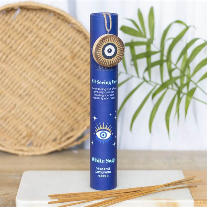 Set of 12 All Seeing Eye White Sage Incense Stick Gift Sets-Sociodigi