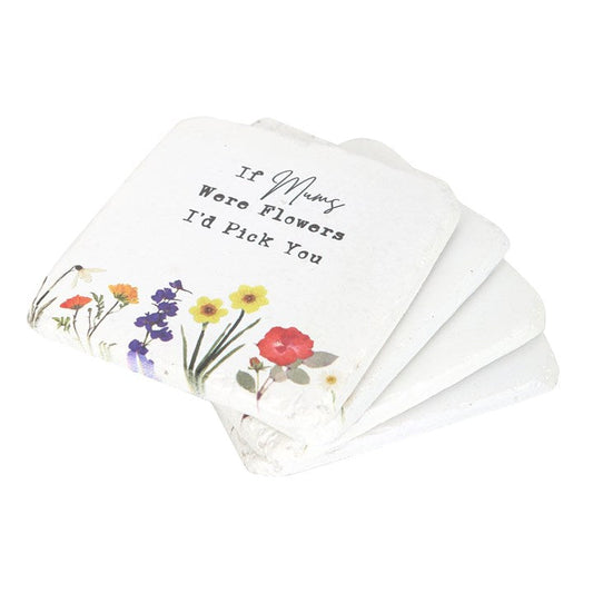 Set of 24 Wildflower Coasters-Sociodigi
