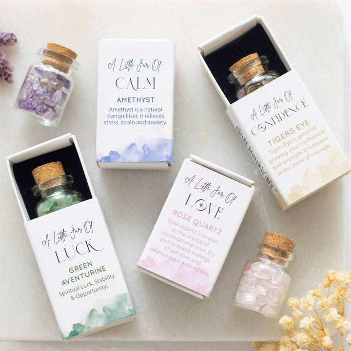 Jar of Love Rose Quartz Crystal in a Matchbox N/A