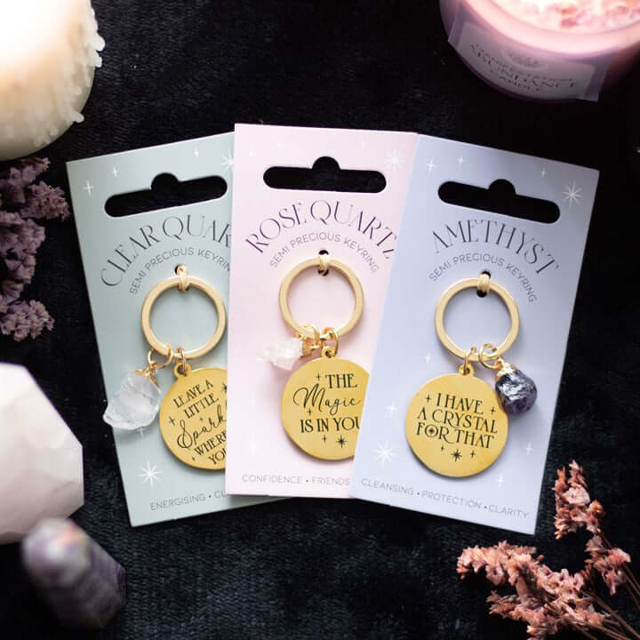 I Have a Crystal for That Amethyst Crystal Keyring N/A
