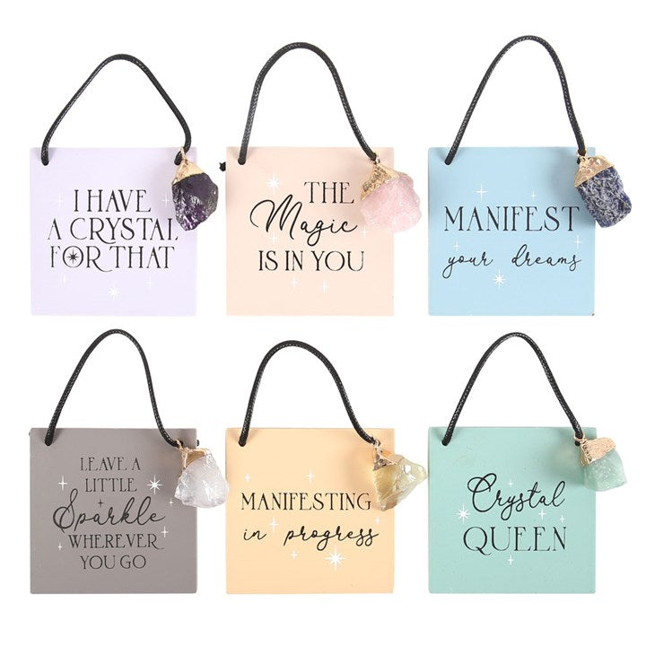 Set of 24 Modern Magic Hanging Signs on Display N/A