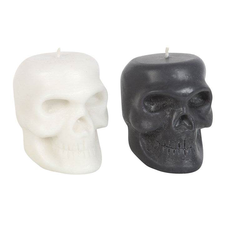 Set of 12 Opium & White Sage Skull Candles with Retail Display-Sociodigi