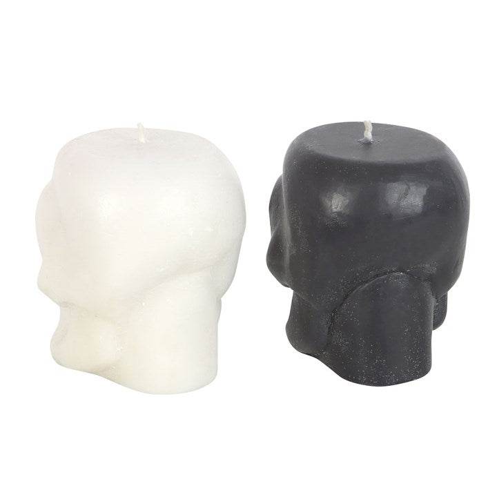 Set of 12 Opium & White Sage Skull Candles with Retail Display-Sociodigi