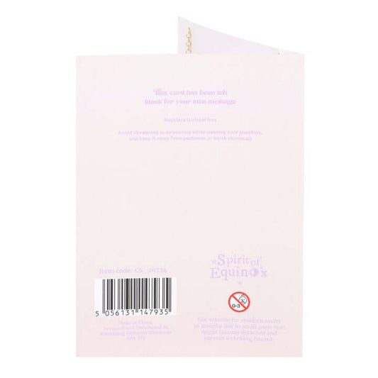 The Moon Celestial Amethyst Necklace Card N/A