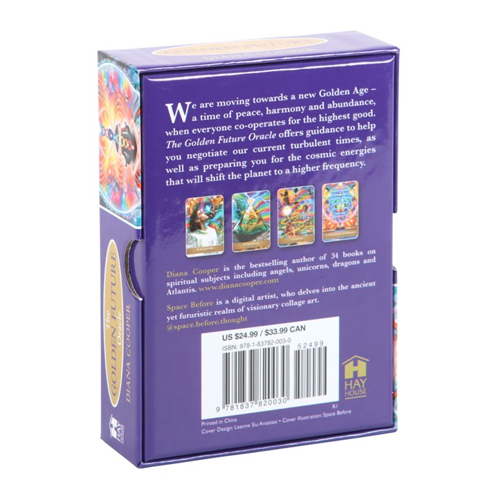 The Golden Future Oracle Cards by Diana Cooper | 44-Card Deck with Guidebook-Sociodigi