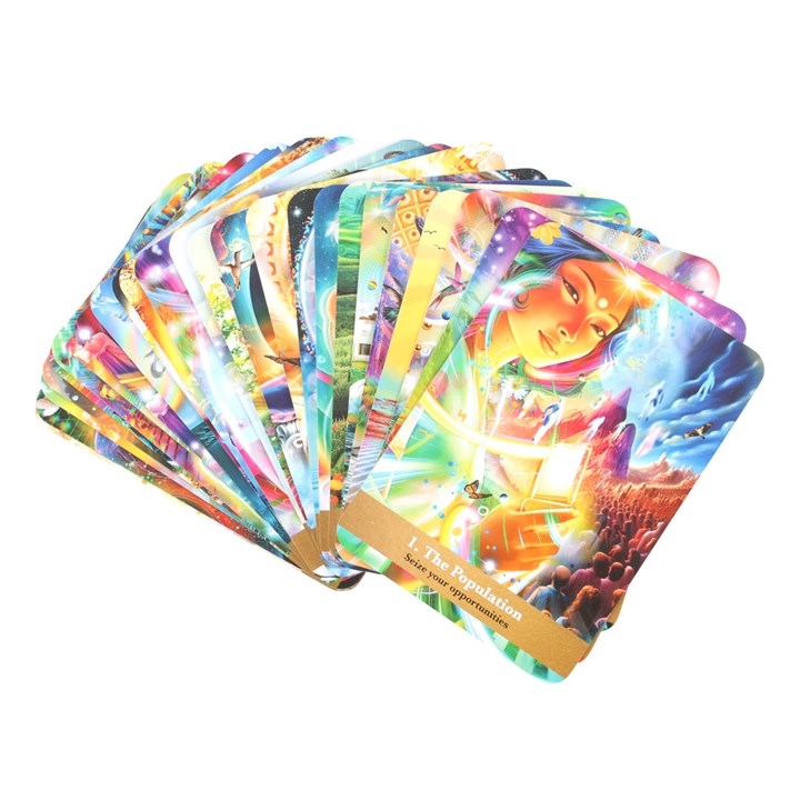 The Golden Future Oracle Cards by Diana Cooper | 44-Card Deck with Guidebook-Sociodigi