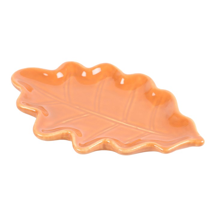 Ceramic Autumn Leaf Dish – Trinket & Jewellery Holder-Sociodigi