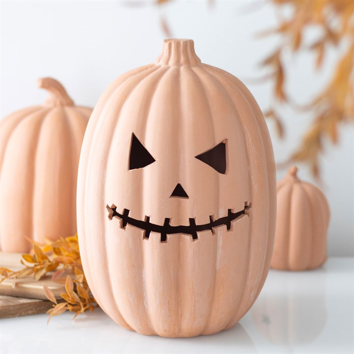30cm Terracotta Pumpkin Ornament-Sociodigi